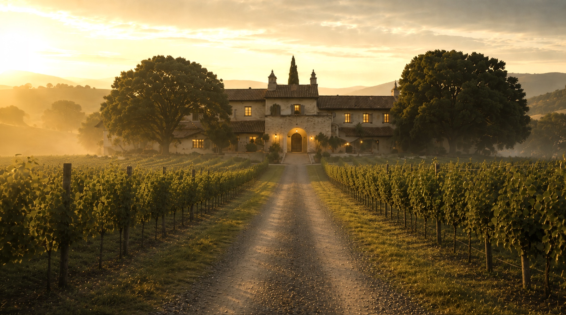 Estate vineyard landscape representing the JCB portfolio
